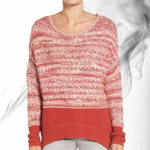 Caslon Red and Cream Sweater